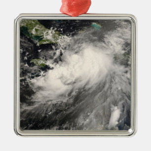 Tropisch Storm Gustav in het Caribische Zee Metalen Ornament
