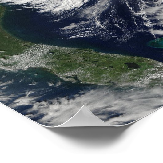 Tropisch Storm Gustav Poster (Hoek)