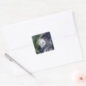 Tropisch Storm Gustav Vierkante Sticker (Envelop)