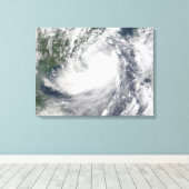 Tropisch Storm Hagupit Canvas Afdruk (Insitu (Houten vloer))