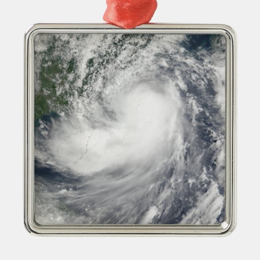 Tropisch Storm Hagupit Metalen Ornament (Voorkant)