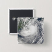 Tropisch Storm Hagupit Vierkante Button 5,1 Cm (Voorkant /achterkant)