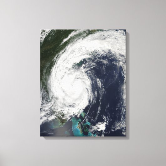Tropisch Storm Hanna over de oostkust Canvas Afdruk (Voorkant)
