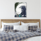 Tropisch Storm Hanna over de oostkust Canvas Afdruk (Insitu (Slaapkamer))
