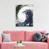 Tropisch Storm Hanna over de oostkust Canvas Afdruk (Insitu (Woonkamer))