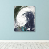 Tropisch Storm Hanna over de oostkust Canvas Afdruk (Insitu (Houten vloer))