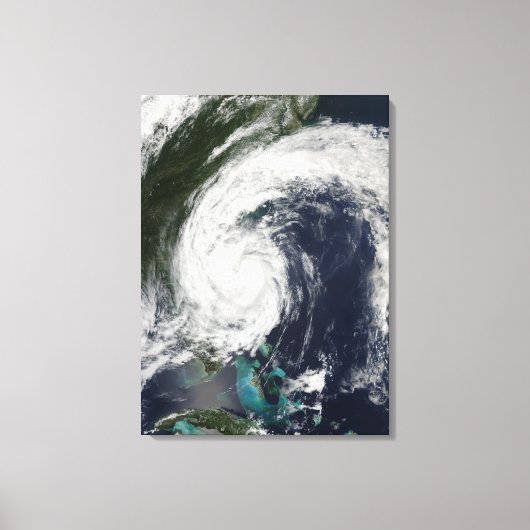 Tropisch Storm Hanna over de oostkust Canvas Afdruk (Voorkant)