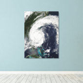 Tropisch Storm Hanna over de oostkust Canvas Afdruk (Insitu (Houten vloer))