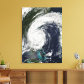 Tropisch Storm Hanna over de oostkust Canvas Afdruk (Insitu (Woonkamer))