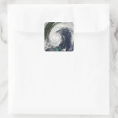 Tropisch Storm Hanna over de oostkust Vierkante Sticker (Tas)