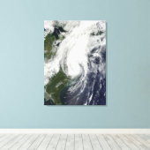 Tropisch Storm Hanna over oostkust 2 Canvas Afdruk (Insitu (Houten vloer))
