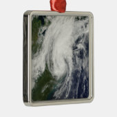 Tropisch Storm Hanna over oostkust 2 Metalen Ornament (Rechts)