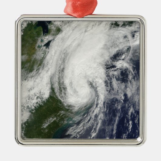 Tropisch Storm Hanna over oostkust 2 Metalen Ornament (Voorkant)