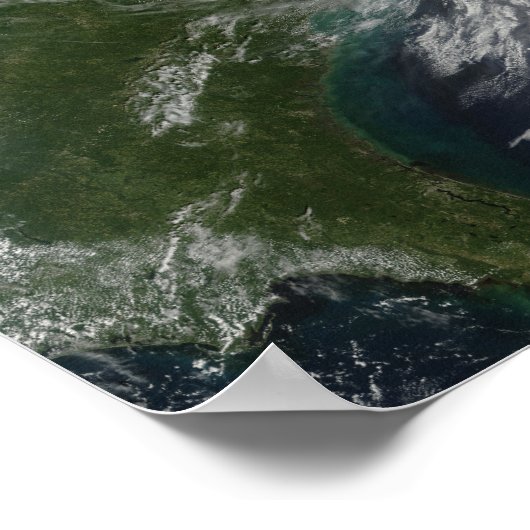 Tropisch Storm Hanna over oostkust 2 Poster (Hoek)