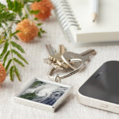 Tropisch Storm Hanna over oostkust 2 Sleutelhanger (Zijkant)