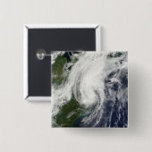 Tropisch Storm Hanna over oostkust 2 Vierkante Button 5,1 Cm (Voorkant /achterkant)
