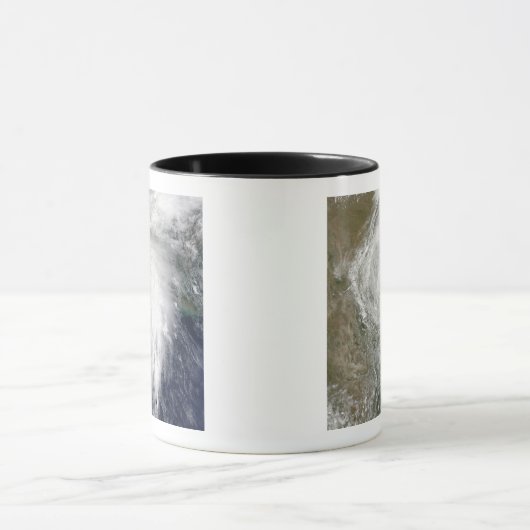 Tropisch Storm Hermine boven Texas Mok (Midden)