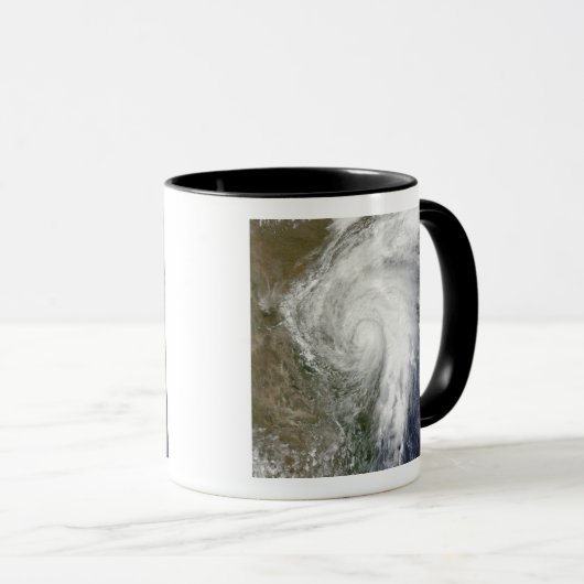 Tropisch Storm Hermine boven Texas Mok (Voorkant rechts)