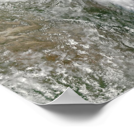 Tropisch Storm Hermine boven Texas Poster (Hoek)