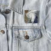 Tropisch Storm Hermine boven Texas Vierkante Button 5,1 Cm (In situ)