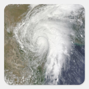 Tropisch Storm Hermine boven Texas Vierkante Sticker