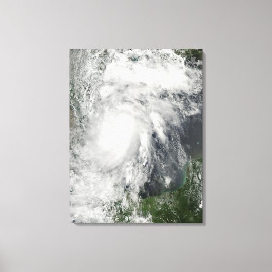 Tropisch Storm Hermine in de Golf van Mexico Canvas Afdruk (Voorkant)