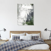 Tropisch Storm Hermine in de Golf van Mexico Canvas Afdruk (Insitu (Slaapkamer))