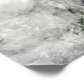 Tropisch Storm Hermine in de Golf van Mexico Poster (Hoek)