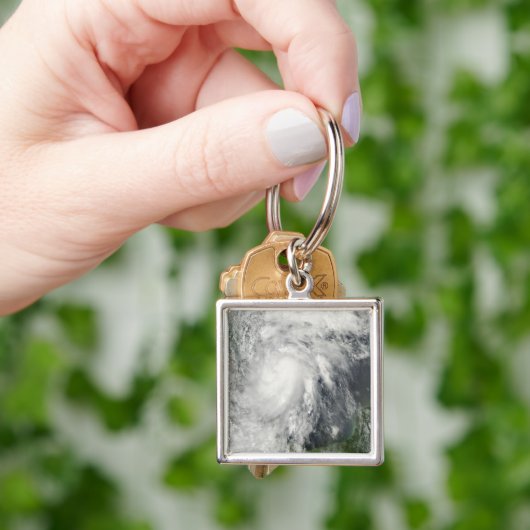 Tropisch Storm Hermine in de Golf van Mexico Sleutelhanger (Hand)