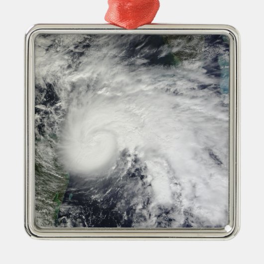 Tropisch Storm Ida in het Caribische Zee 2 Metalen Ornament (Voorkant)