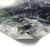 Tropisch Storm Ida in het Caribische Zee 2 Poster (Hoek)