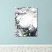 Tropisch Storm Ida in het Caribische Zee Canvas Afdruk (Insitu (Houten vloer))