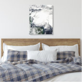 Tropisch Storm Ida in het Caribische Zee Canvas Afdruk (Insitu (Slaapkamer))