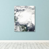 Tropisch Storm Ida in het Caribische Zee Canvas Afdruk (Insitu (Houten vloer))