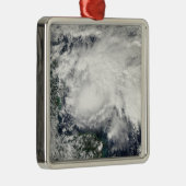 Tropisch Storm Ida in het Caribische Zee Metalen Ornament (Rechts)