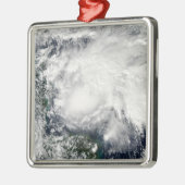 Tropisch Storm Ida in het Caribische Zee Metalen Ornament (Links)