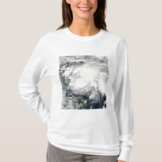 Tropisch Storm Ida in het Caribische Zee T-shirt (Voorkant)