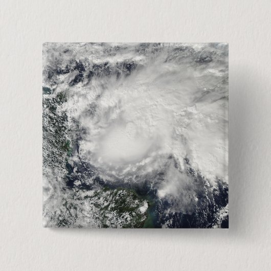 Tropisch Storm Ida in het Caribische Zee Vierkante Button 5,1 Cm (Voorkant)