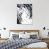 Tropisch Storm Jade dat aan land komt over Madagas Canvas Afdruk (Insitu (Slaapkamer))