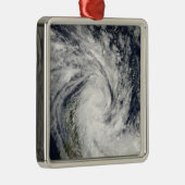 Tropisch Storm Jade dat aan land komt over Madagas Metalen Ornament (Rechts)