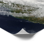 Tropisch Storm Jade dat aan land komt over Madagas Poster (Hoek)