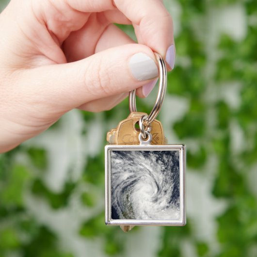 Tropisch Storm Jade dat aan land komt over Madagas Sleutelhanger (Hand)