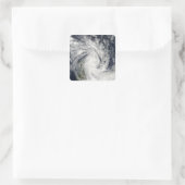 Tropisch Storm Jade dat aan land komt over Madagas Vierkante Sticker (Tas)