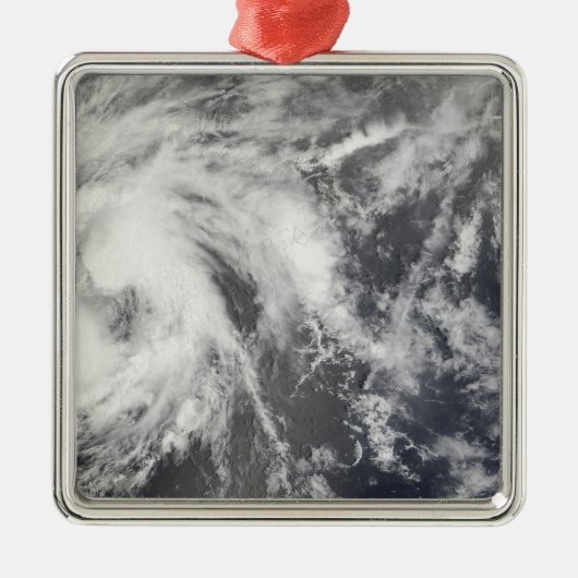 Tropisch Storm Josephine Metalen Ornament (Voorkant)