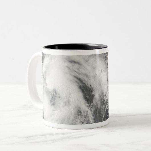 Tropisch Storm Josephine Tweekleurige Koffiemok (Voorkant links)