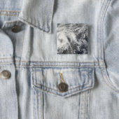 Tropisch Storm Josephine Vierkante Button 5,1 Cm (In situ)