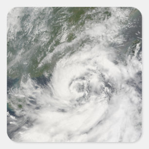 Tropisch Storm Kammuri Vierkante Sticker