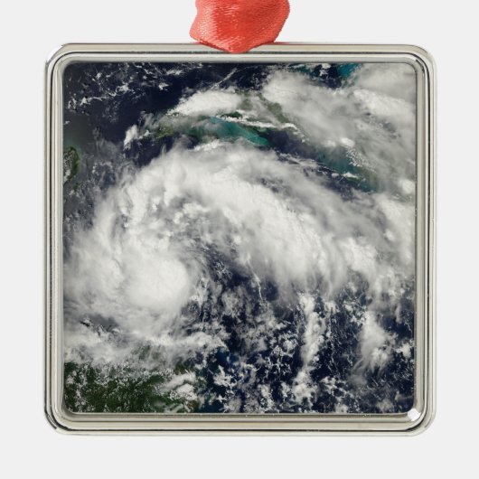 Tropisch Storm Karl Metalen Ornament (Voorkant)
