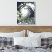 Tropisch Storm Karl over het schiereiland Yucatan Canvas Afdruk (Insitu (Slaapkamer))