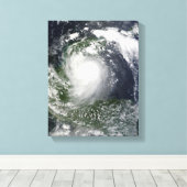 Tropisch Storm Karl over het schiereiland Yucatan Canvas Afdruk (Insitu (Houten vloer))